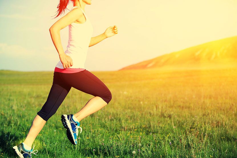 Person Jogging in Field